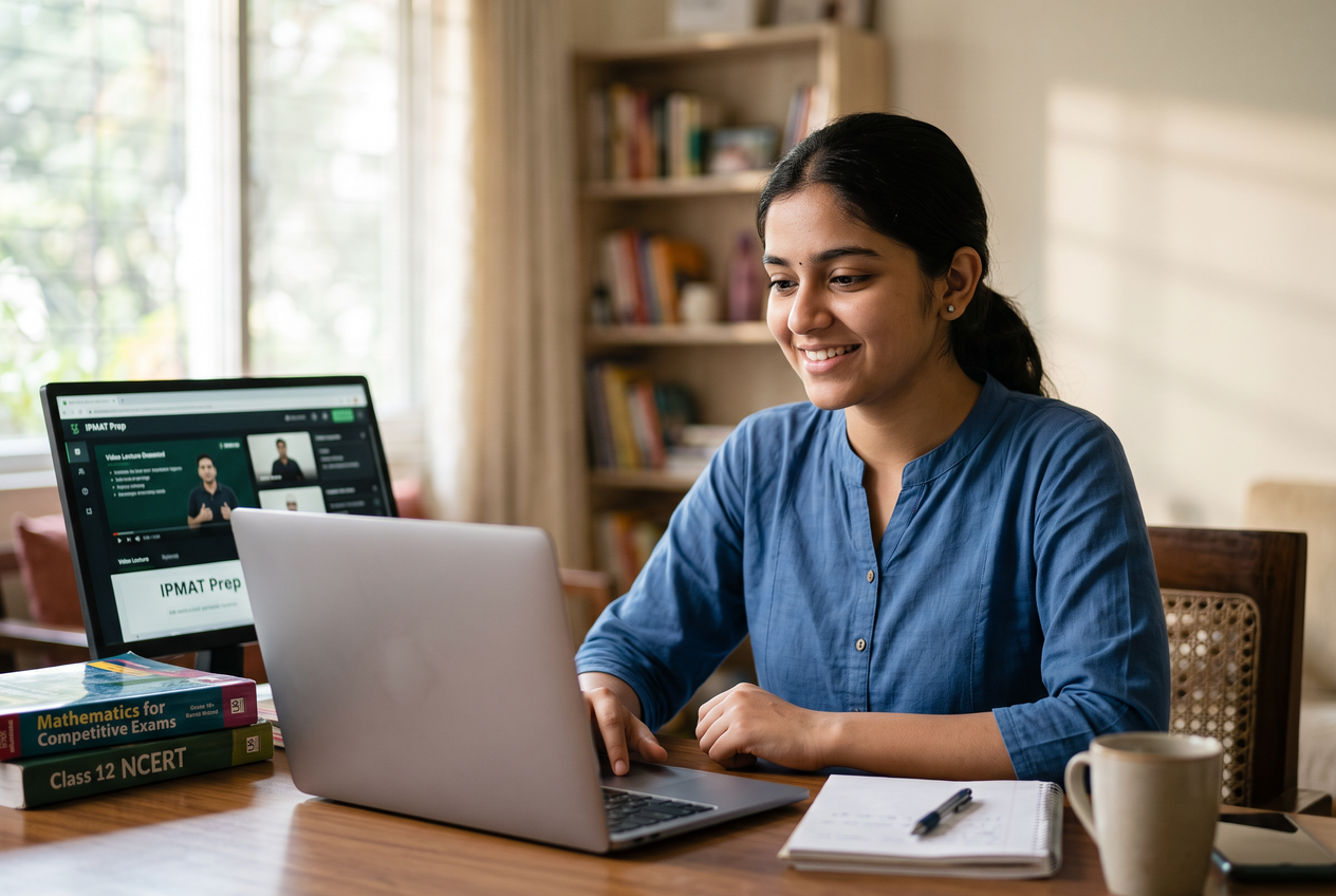 An IPMAT aspirant auditing a coaching programme's support process before enrolling.